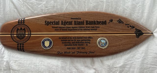 Operation Keiki Shield plaque, 2019 to 2021