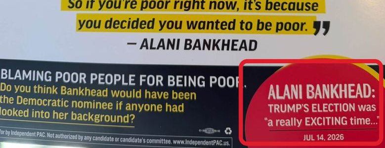 Independent PAC mailer quoting Alani on Trump’s election
